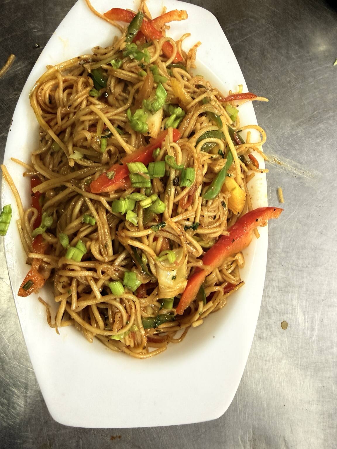 Freshly tossed veg noodles